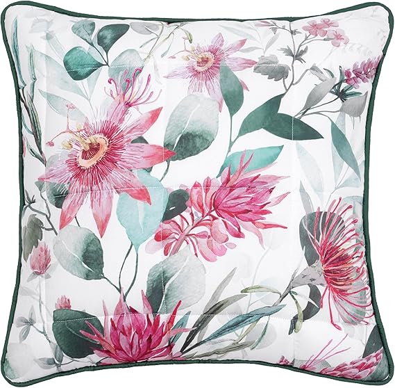 BIANCA Bianca Nikita Coverlet Set White Square Cushion Bedding