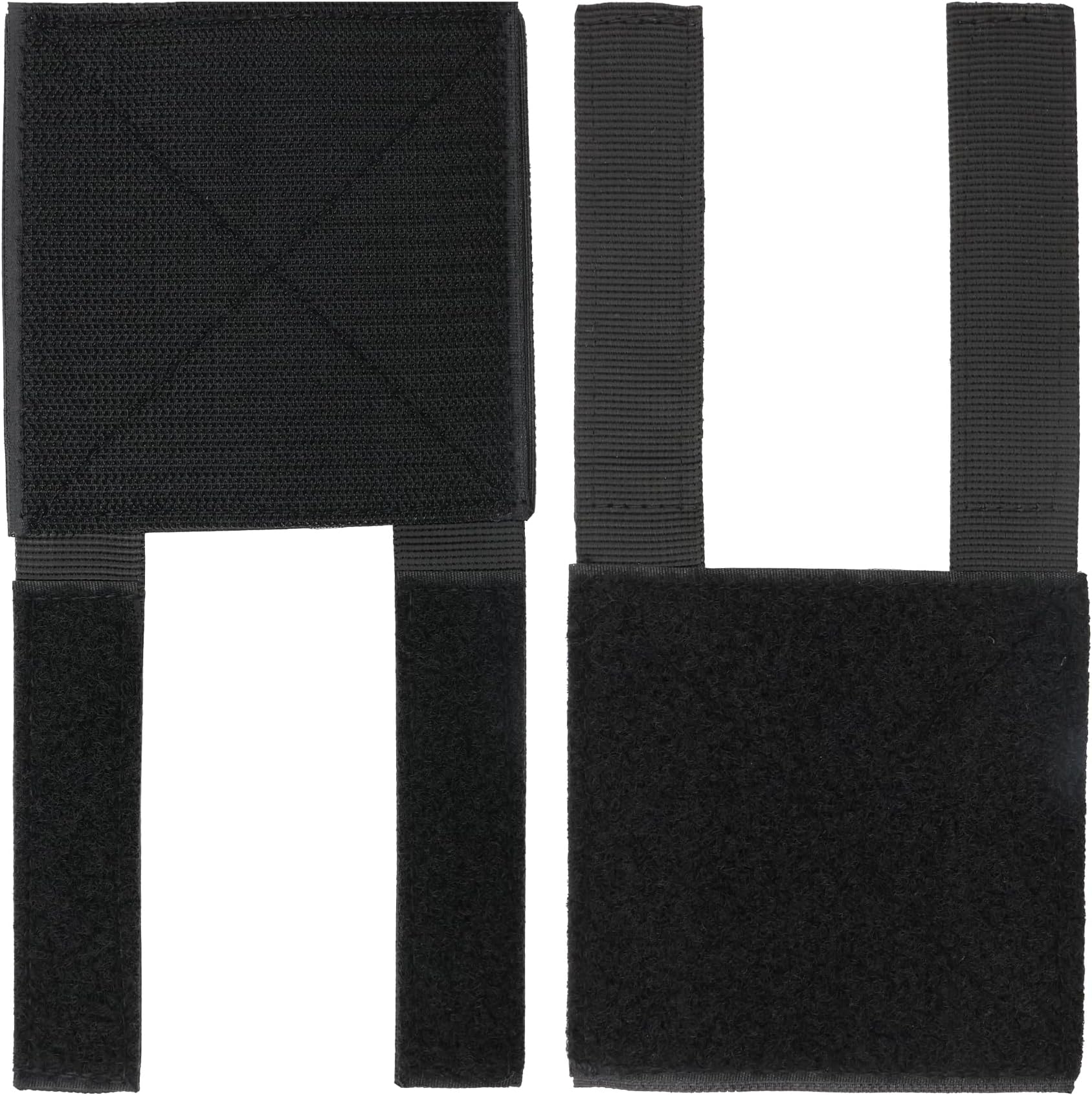 Molle Patch Panel,Hook&Loop Adapter Panel for Patch Badges, Display Board, Tactical Molle Hook and Loop Panel for Plate Vest Carrier and Backpack 4''x 4''