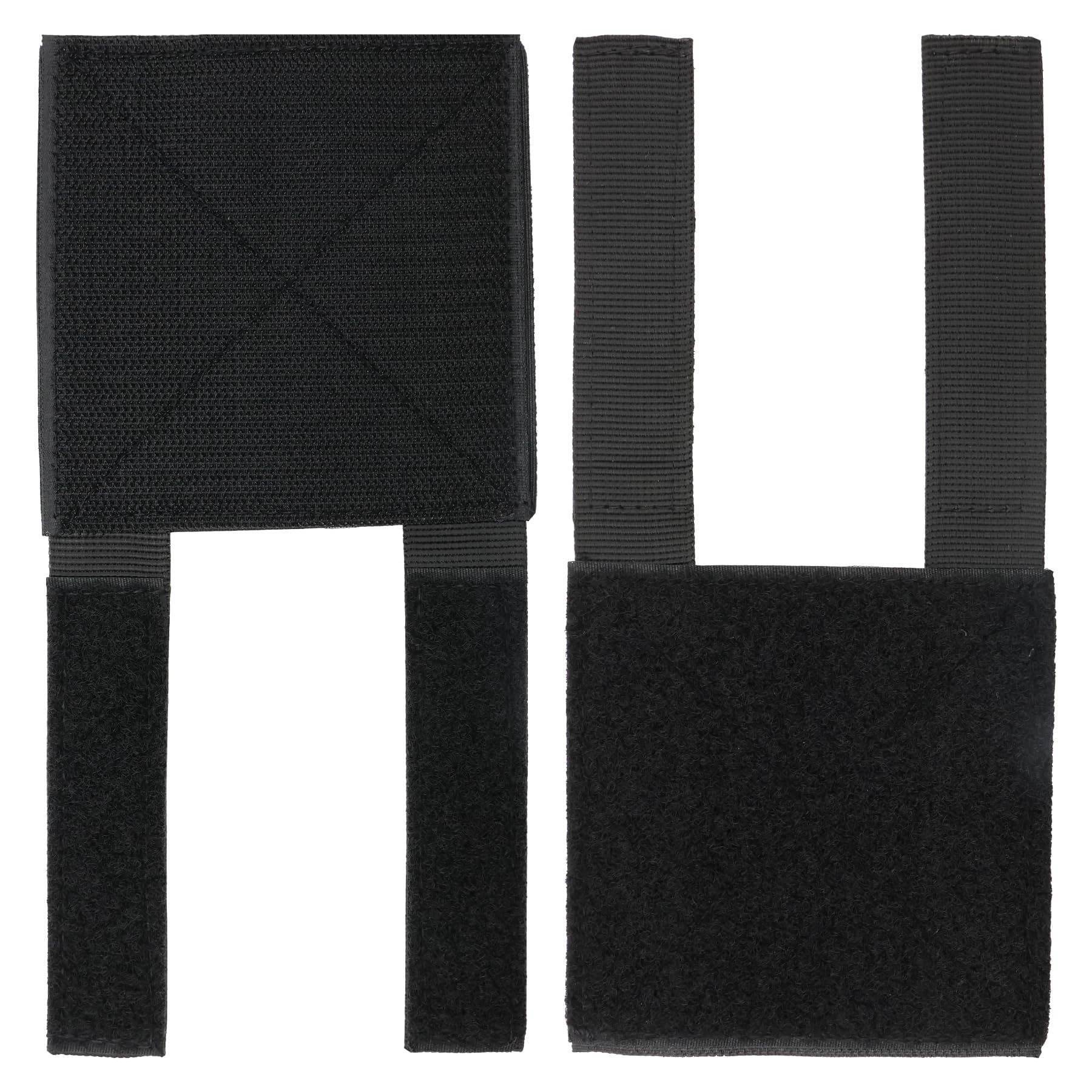 Molle Patch Panel,Hook&Loop Adapter Panel for Patch Badges, Display Board, Tactical Molle Hook and Loop Panel for Plate Vest Carrier and Backpack 4''x 4''