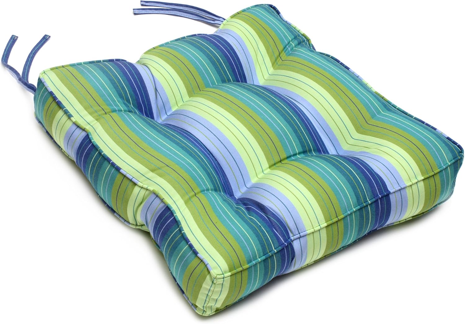 Cushion Source 22.5" x 22" x 4" Tufted Sunbrella Chair Back Cushion, Indoor/Outdoor Cushion, Fade and Water Resistant, Sunbrella Seville Seaside