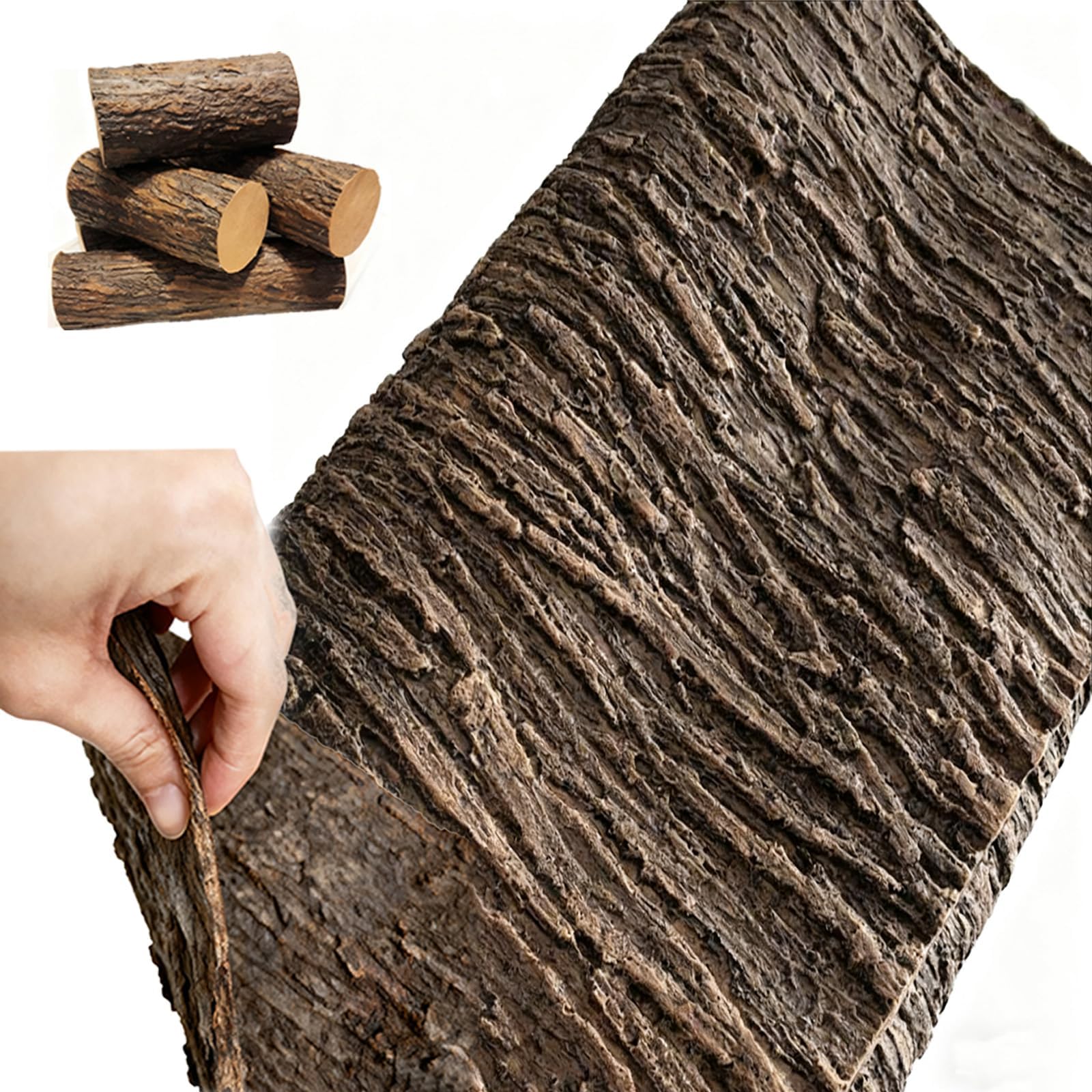 Fausse écorce d'arbre pour cacher une colonne béton ou habiller un mur