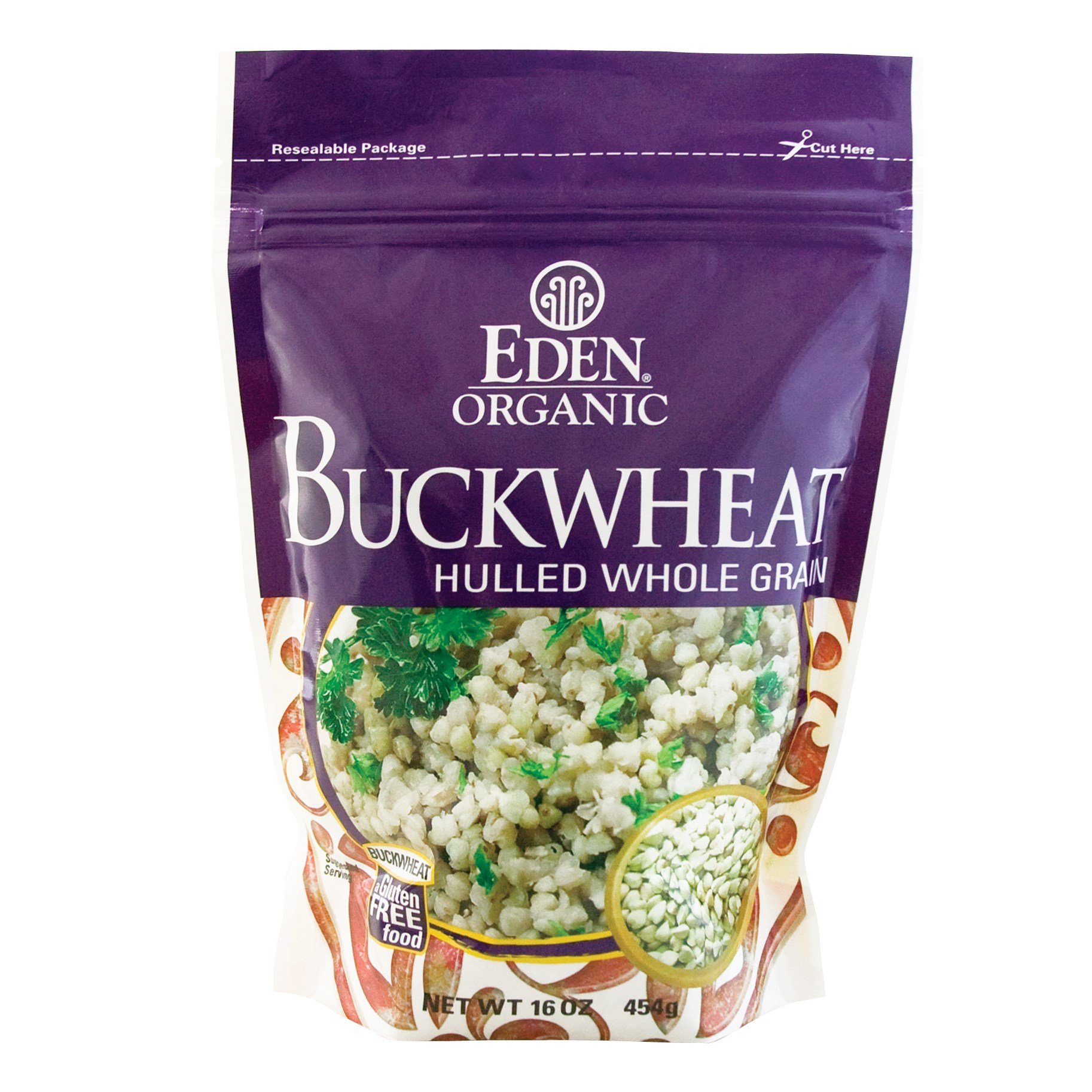 EDEN Buckwheat, Hulled Whole Grain,16 -Ounce Pouches (Pack of 12)