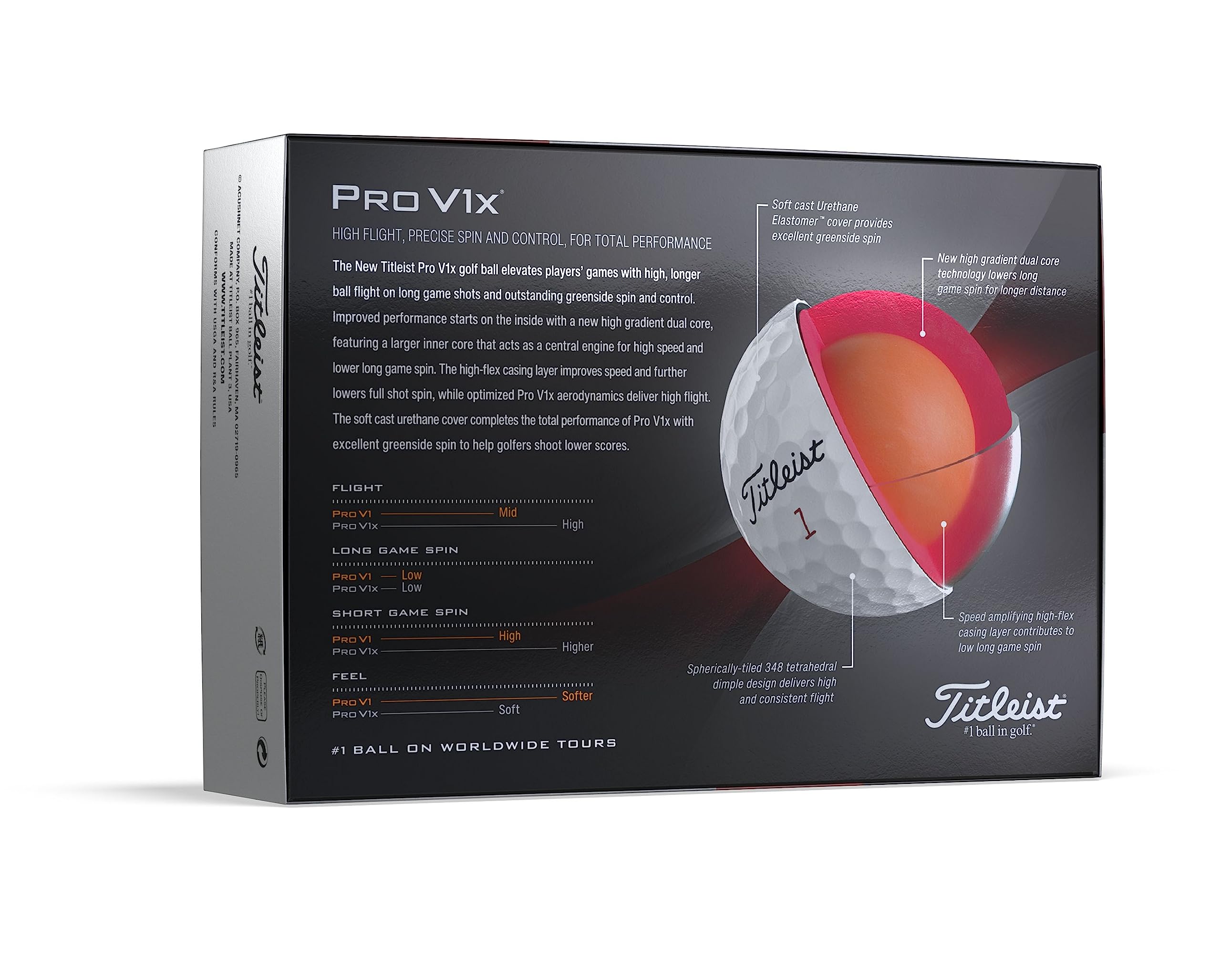 Amazon | TITLEIST(タイトリスト) Pro V1X ゴルフ 大人用 ユニ