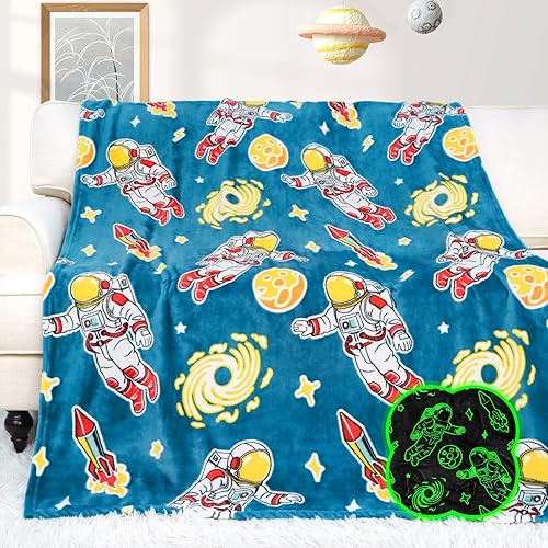 Miniatura 7 de HWING Manta de gato negro que brilla en la oscuridad, regalos de cumpleaños para niñas amantes de los gatos, mujeres, adolescentes y adultos,