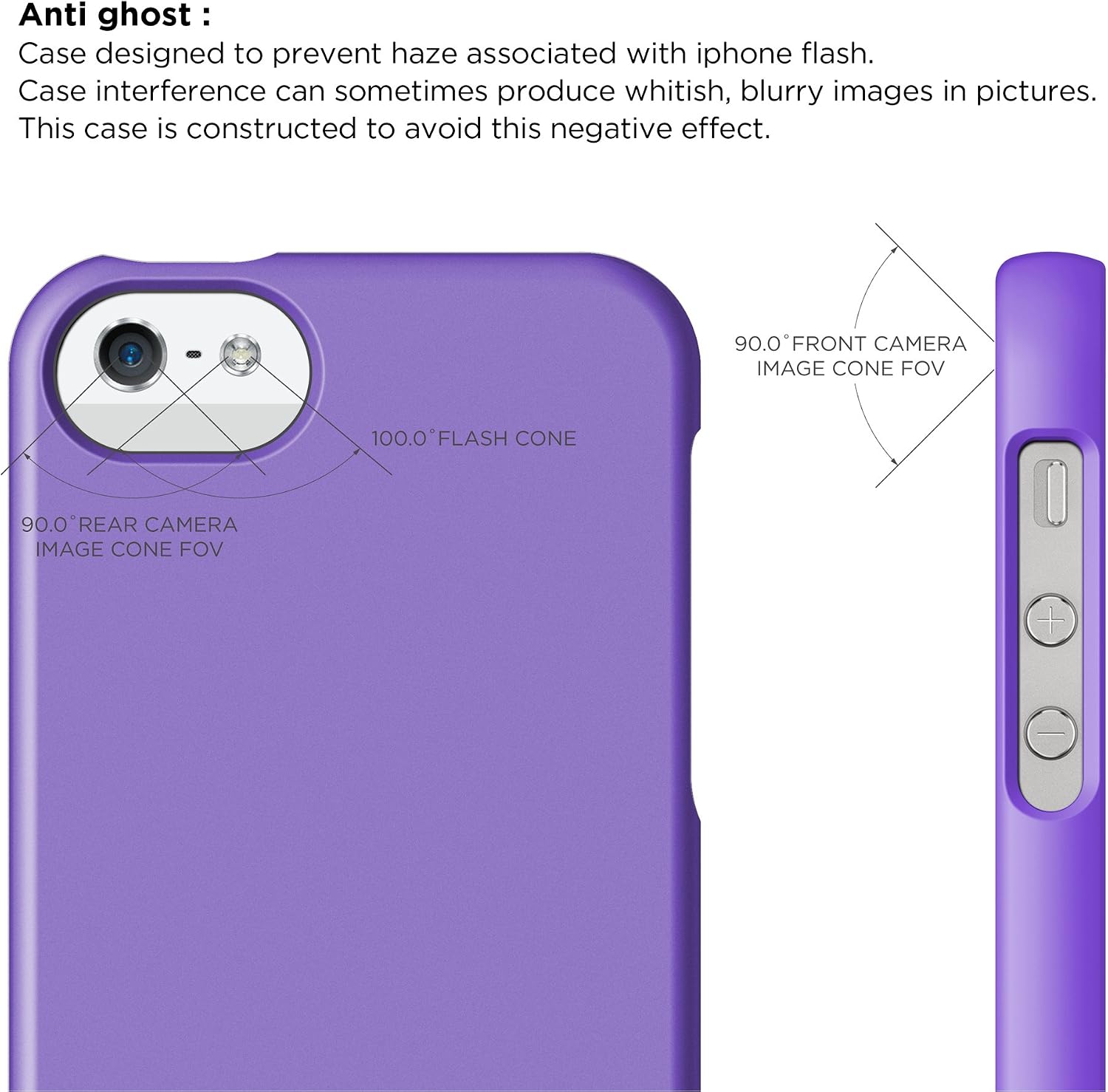 elago iPhone SE case, [Glide][Soft Feel Purple] - [Mix and Match][Premium Armor][True Fit] - for iPhone SE/5/5S