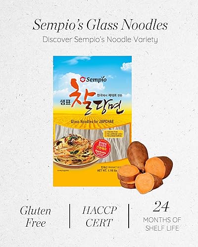 Miniatura 15 de Sempio Fideos de cristal, vermicelli coreano, Dangmyun (0.99 libras/15.87 oz)