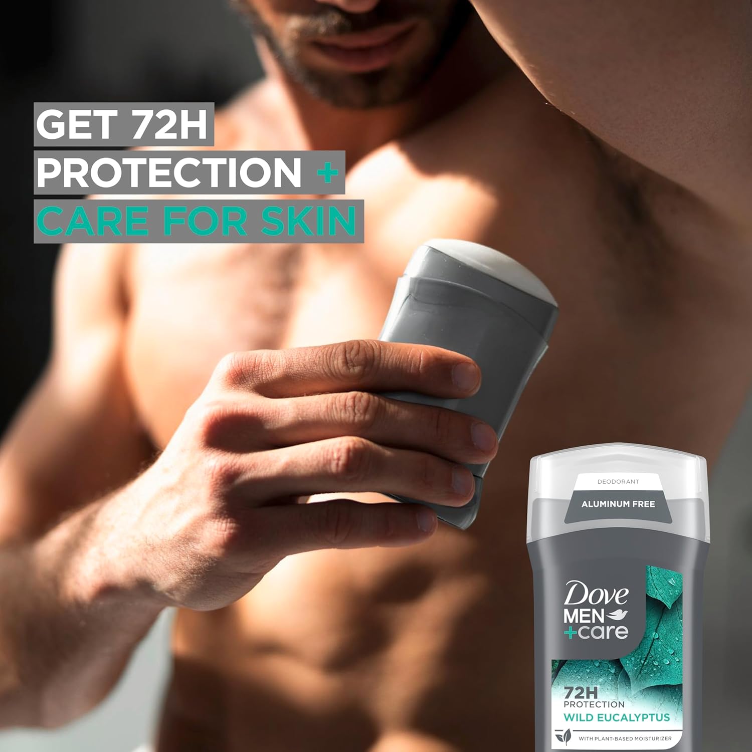 DOVE MEN + CARE Aluminum Free 3 Pack Wild Eucalyptus Deodorant for Men 3 oz - Image 5