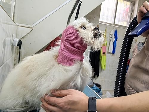 Miniatura 3 de Dog Calm - Sudadera con capucha sin envoltura para las orejas, protector de cuello para perro, protectores de oídos cómodos para perros, color rojo