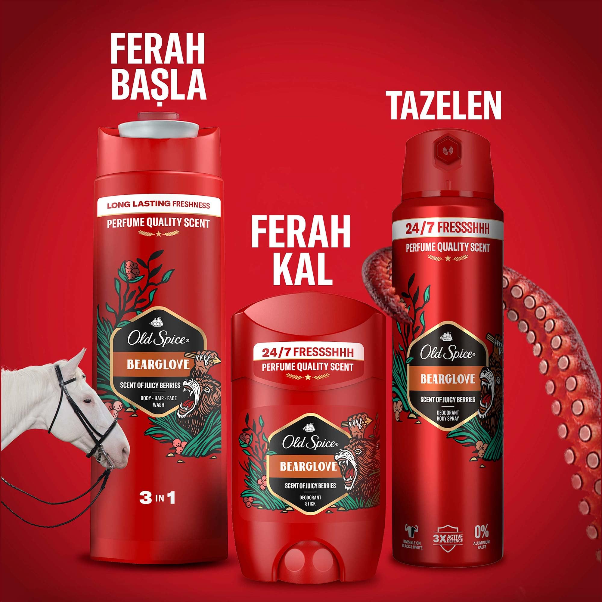 Old Spice Bearglove Erkekler İçin Duş Jeli ve Şampuan 400 ml