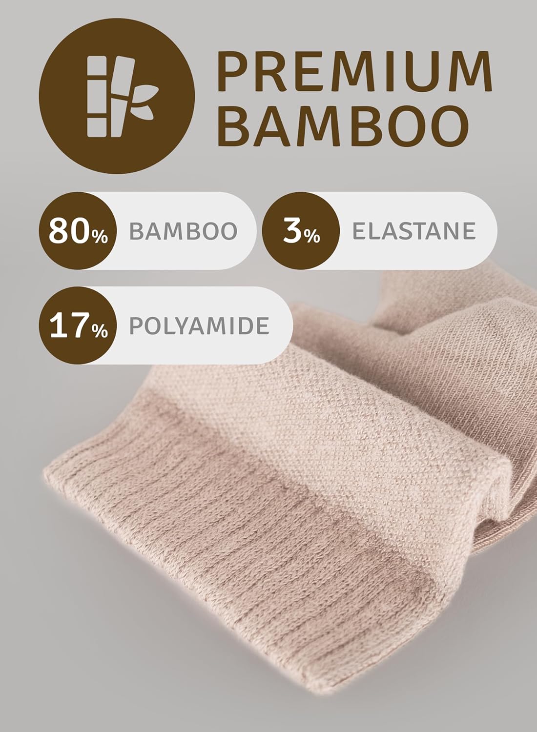 Women's Diabetic Ankle Socks, Made with Rayon derived from Bamboo | Loose Fit, Seamless | Size 6-9/10-12, 3 Pairs - Image 4