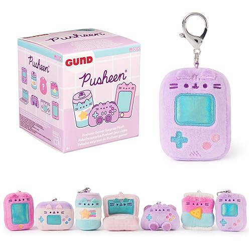 GUND Pusheen Gamer Surprise Plush Series #24 Mystery Box Plushies, Multicolor, 3” (1 of 8 Random Styles)