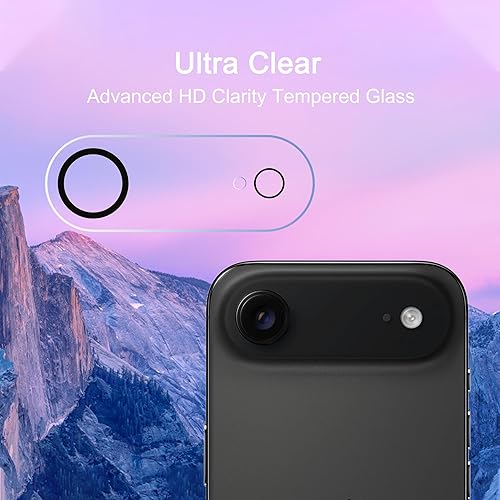 Miniatura 70 de Ailun Paquete de 2 protectores de pantalla para iPhone 12 Pro Max [6.7 pulgadas] + 2 protectores de lente de cámara, película de vidrio templado