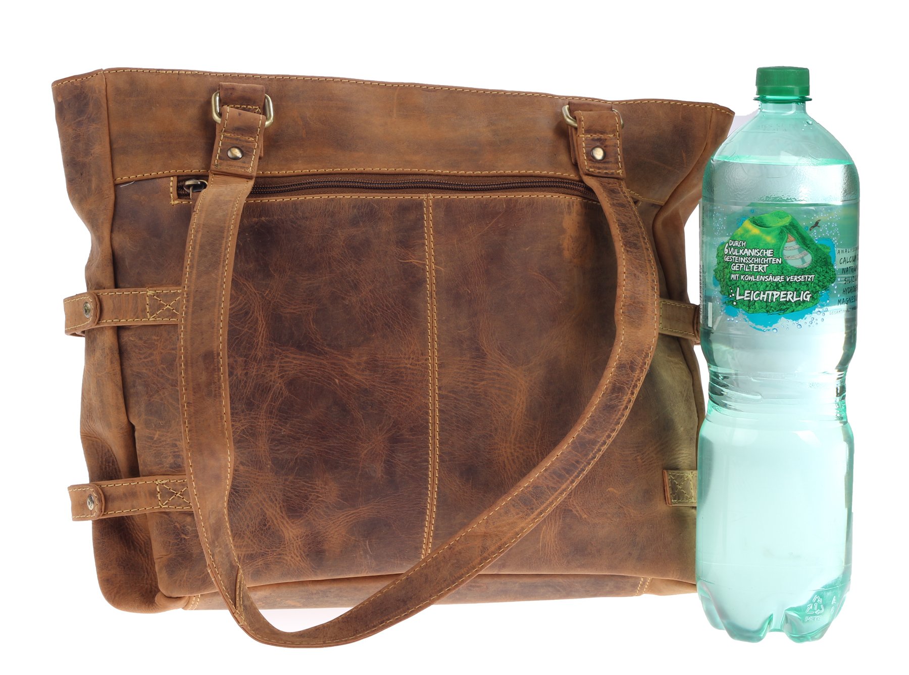 Greenburry Vintage Shopper Braun große Henkeltasche 38x8x32cm