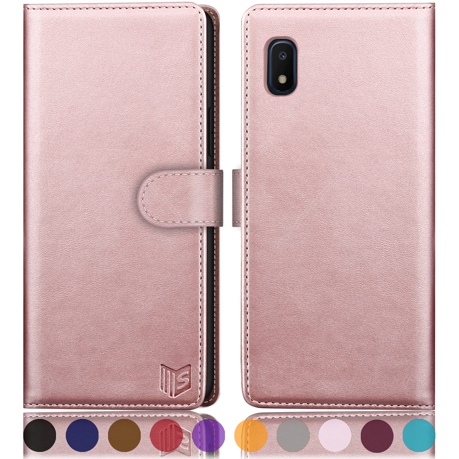 Suanpot For Samsung Galaxy A10e With Rfid Blocking Leather Wallet