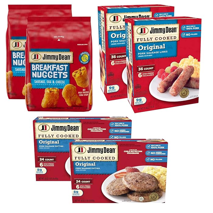 Buy Jimmy Dean Bundle Pack Fully Cooked Original Pork Sausage Links