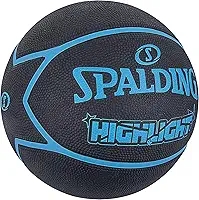 Bola de Basquete Spalding Highlight Preto/Azul Tamanho 7