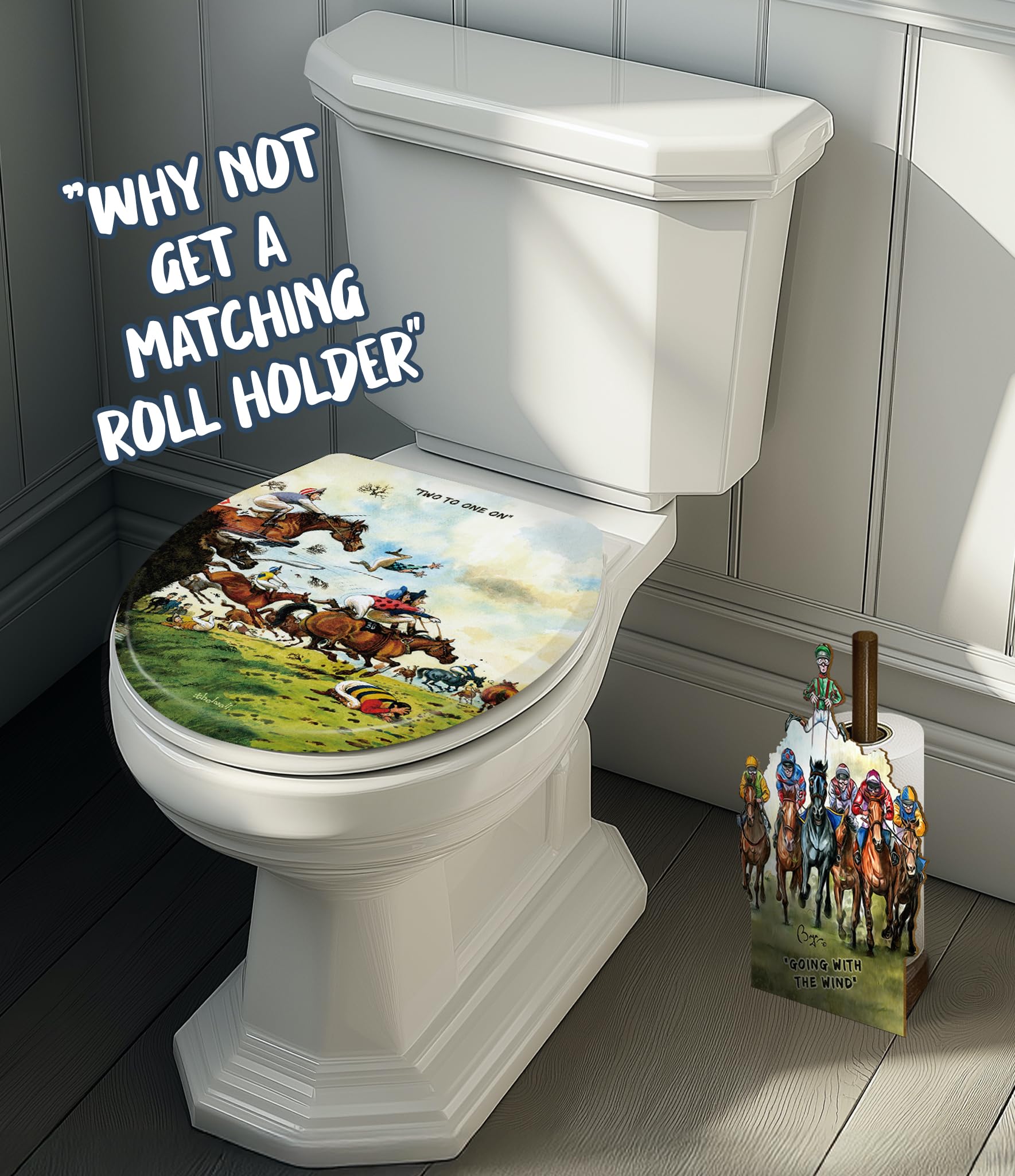 Helloshop26 - Sedile WC con chiusura ammortizzata, sedile WC, ciotola