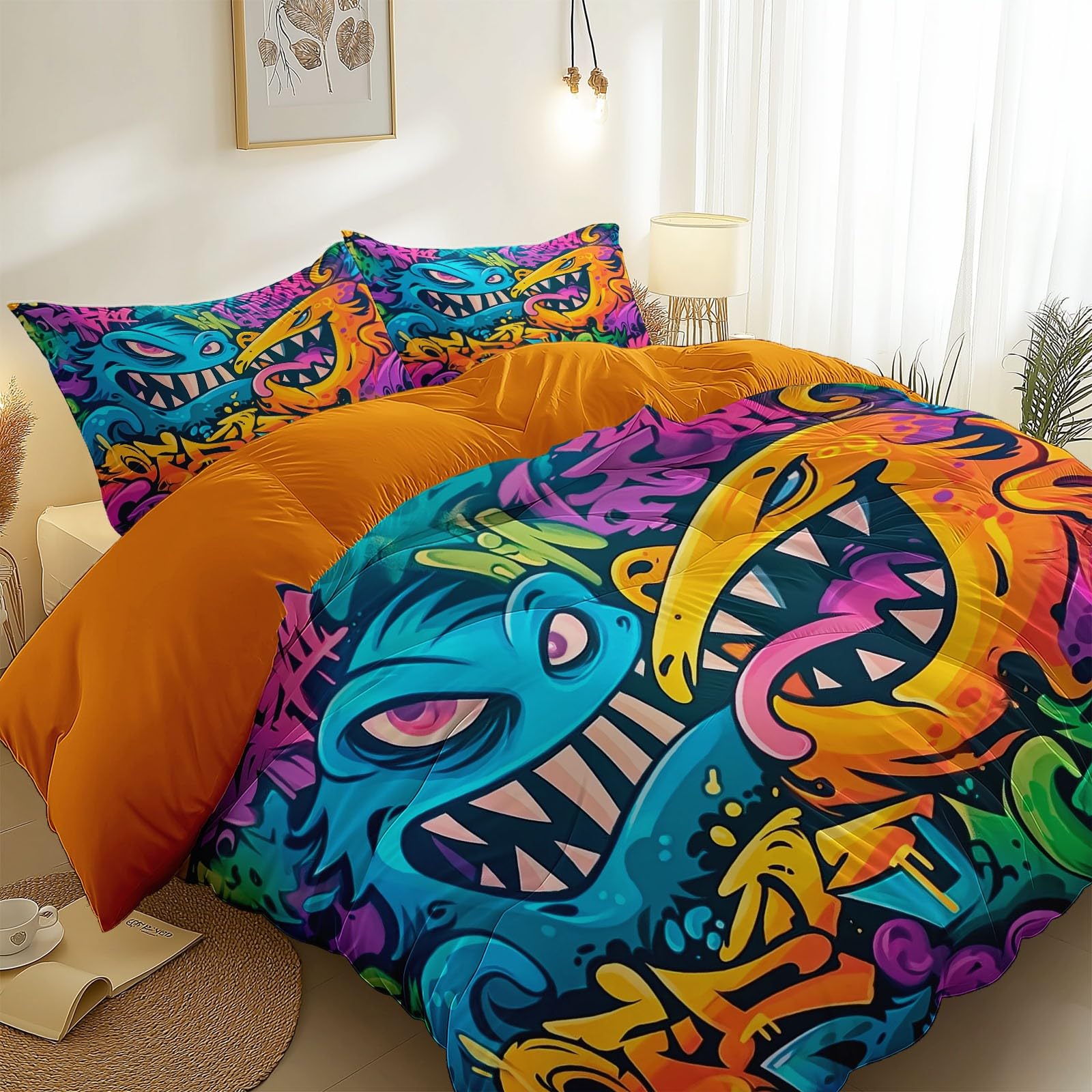 Sferra Grande Hotel White/Navy King Duver Cover