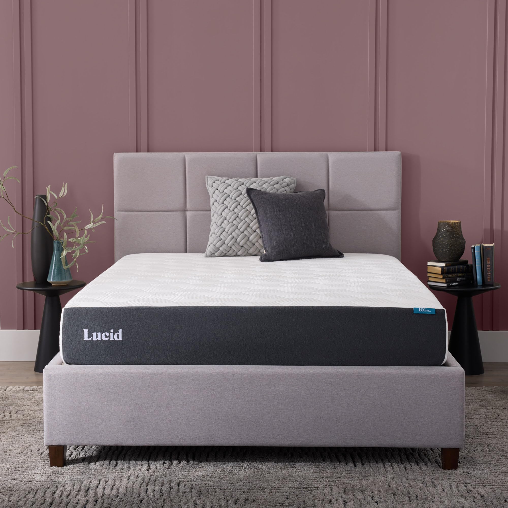 Lucid 10 Medium Gel Memory Foam Mattress