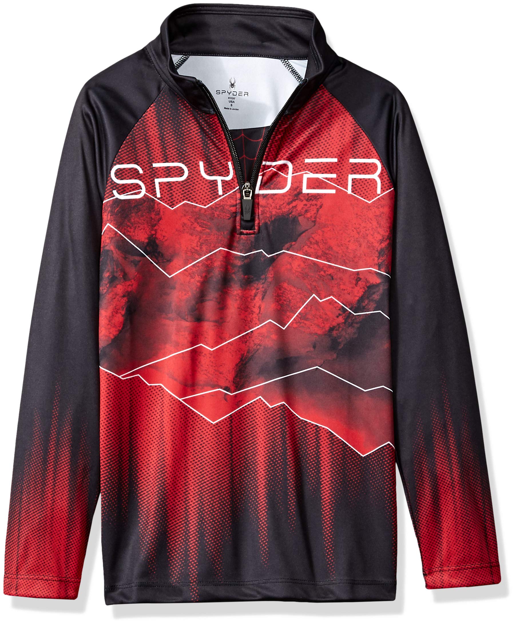 Spyder koszule sportowe Chłopcy Spyder Boys' Limitless Rising Half Zip T-neck