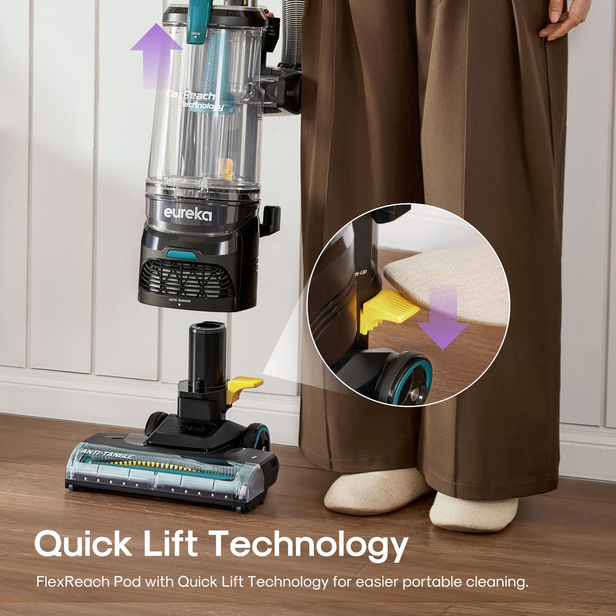 Eureka FlexReach Vacuum - Powerful Pet Cleaning -5