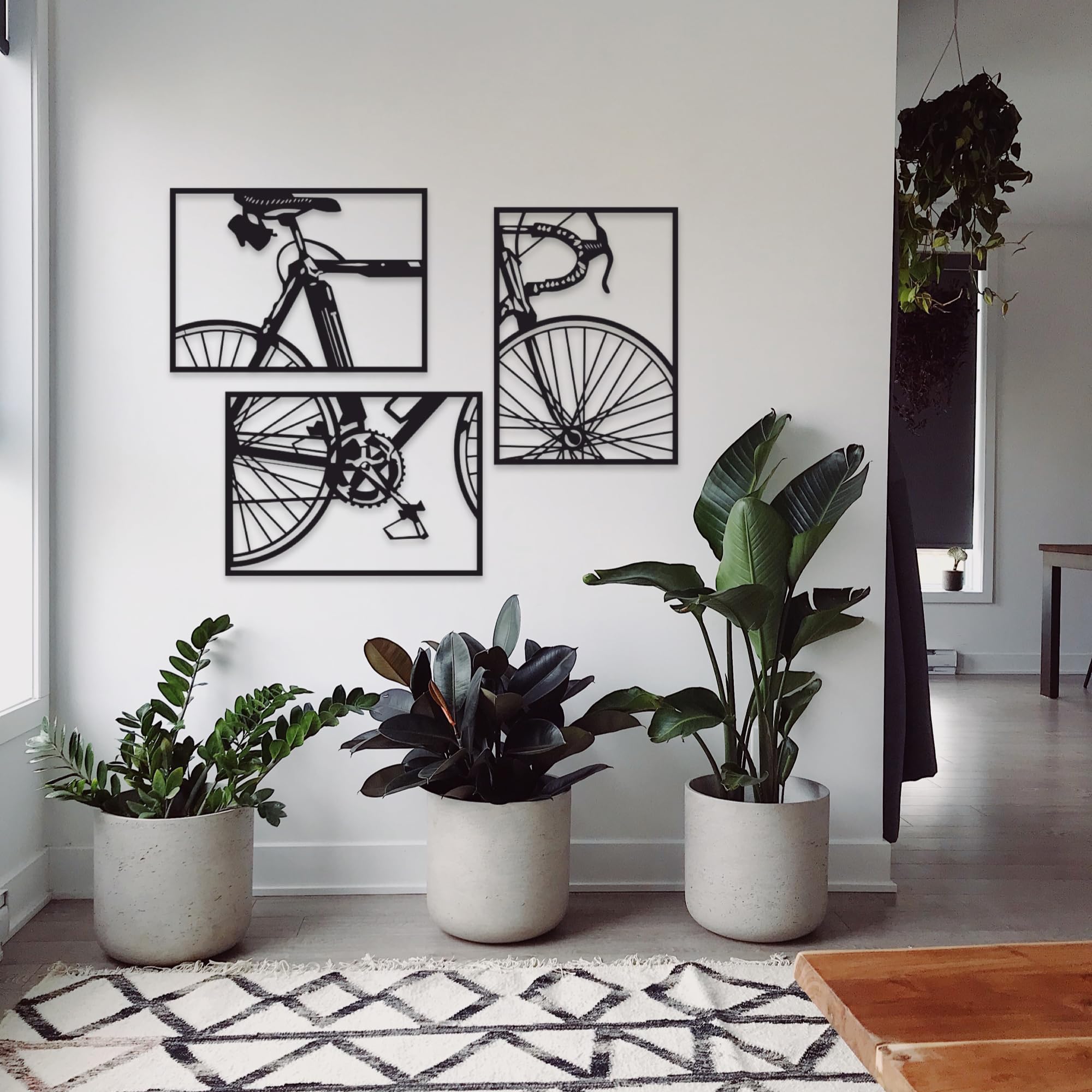 Woodfriends Wandbild aus Holz Rennrad Fahrrad Holzschild zum Aufkleben Fahrradliebhaber Deko Wandkunst Geburtstagsgeschenk Radler