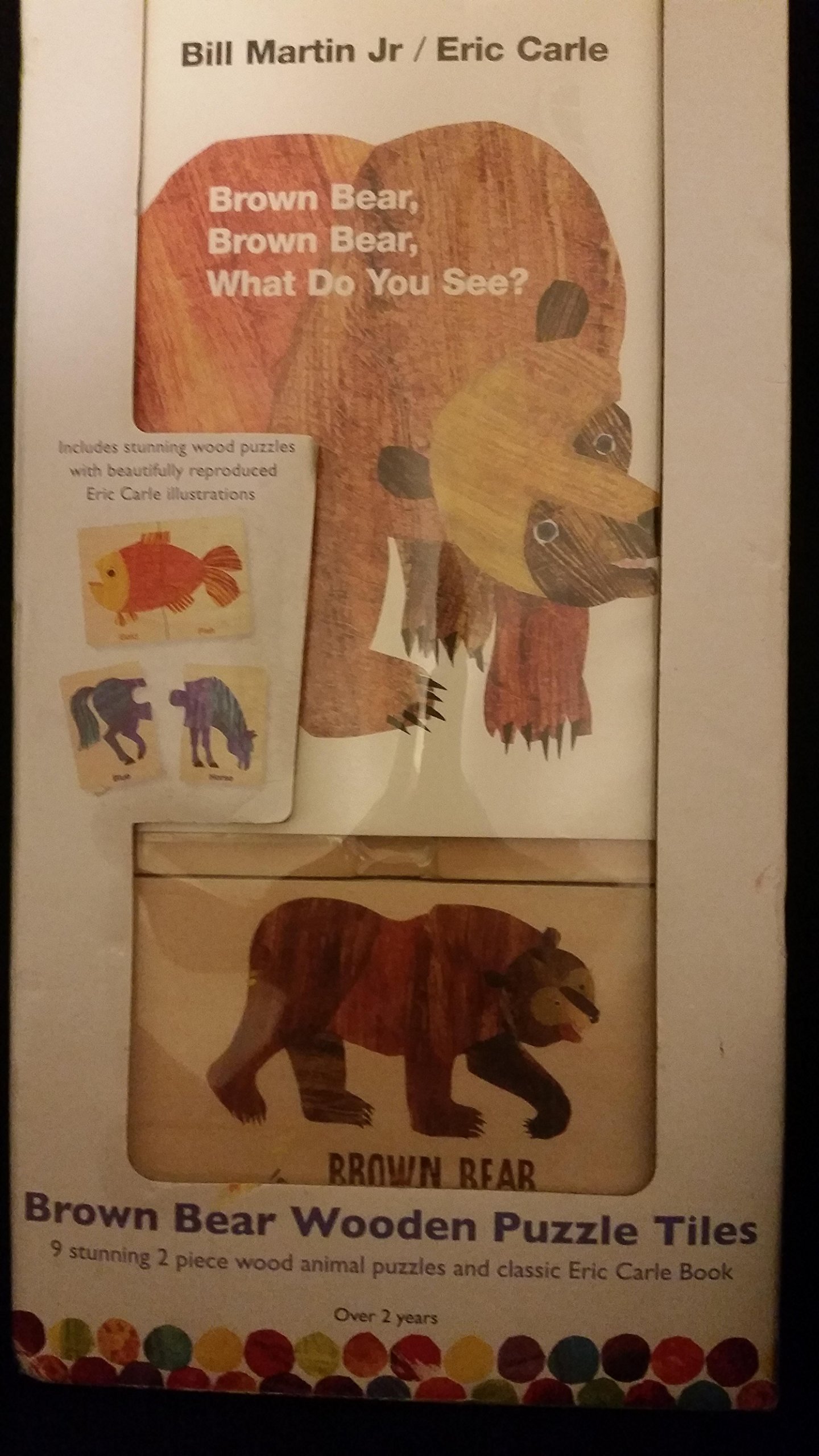 Kaorich！ Eric carle/brown bear絵本セット9冊 Buy Eric Carle Brown Bear Wooden Puzzle Book Set with 9 Animal