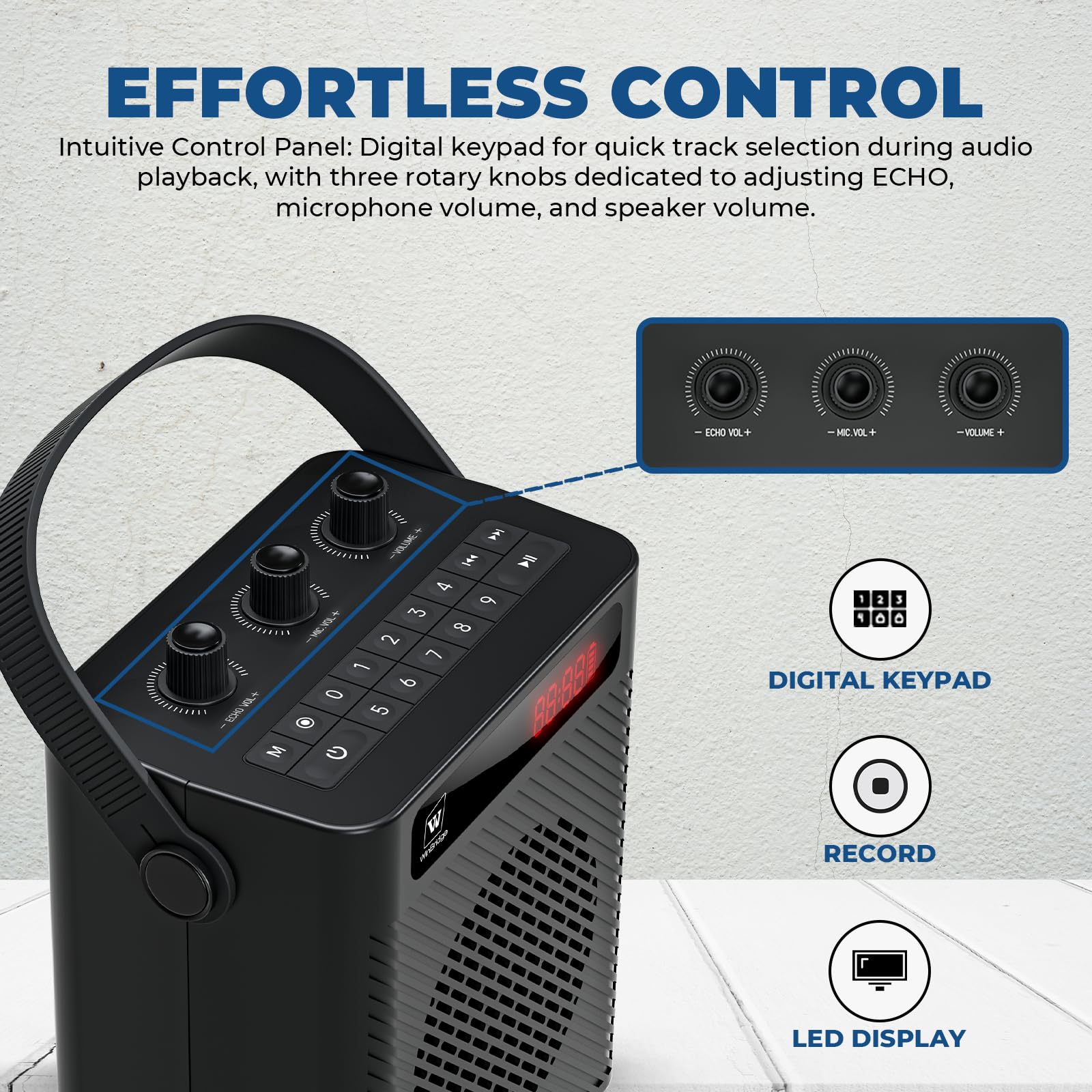 Voice Amplifier with Wireless Microphone & Speaker - Portable Bluetooth PA System, 30W Ultra-Light Rechargeable Hands-Free Megaphone for Teachers, Tour Guides & Outdoor Events - S93 - Image 5