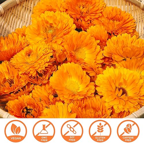 Miniatura 5 de Goofoo Brotes de caléndula secas Flores Té Hebal 1.23oz