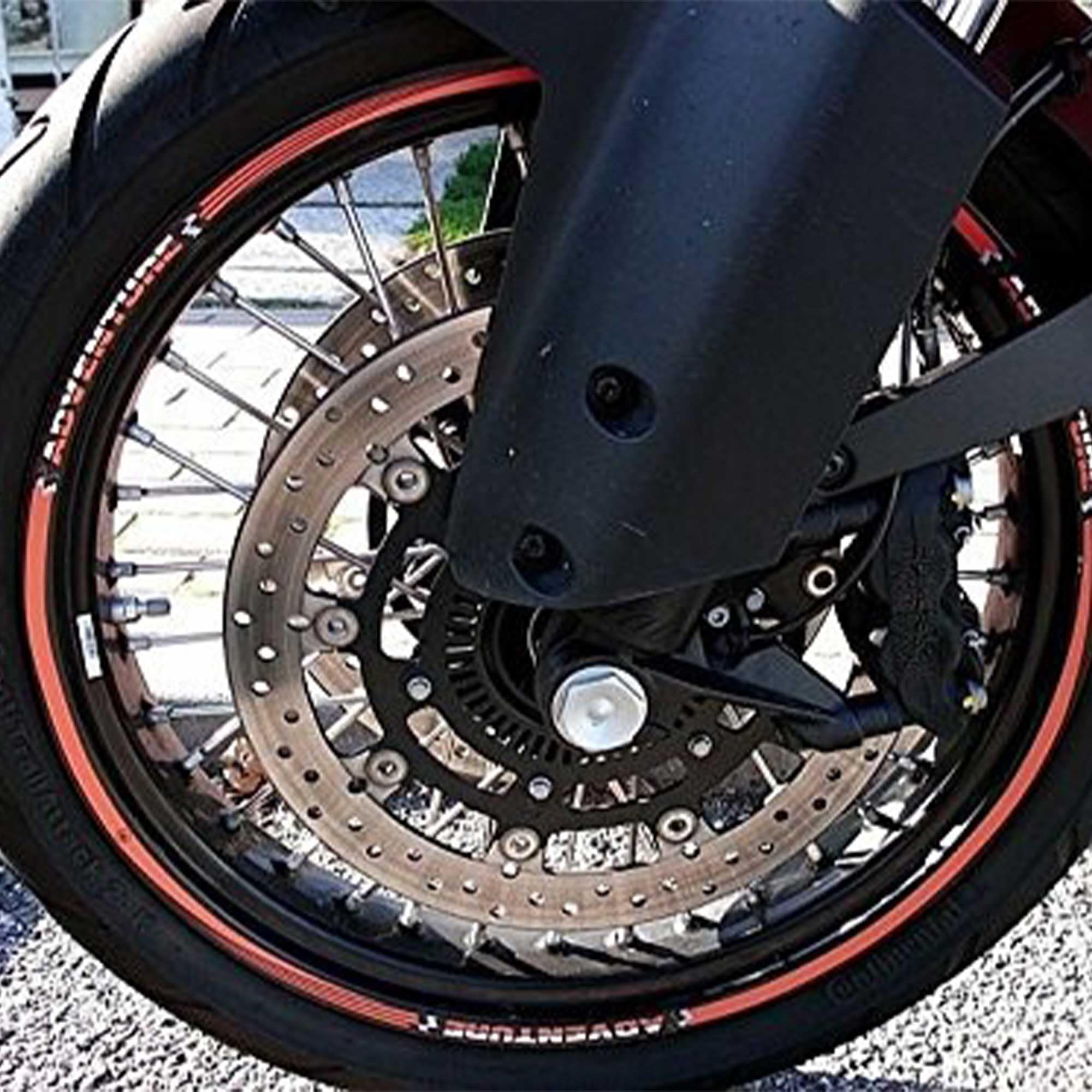 labelbike - Adhesive Strips Rims 18' 21' Motorcycle Wheels Compatible with KTM 1090-1190-1290 R Adventure