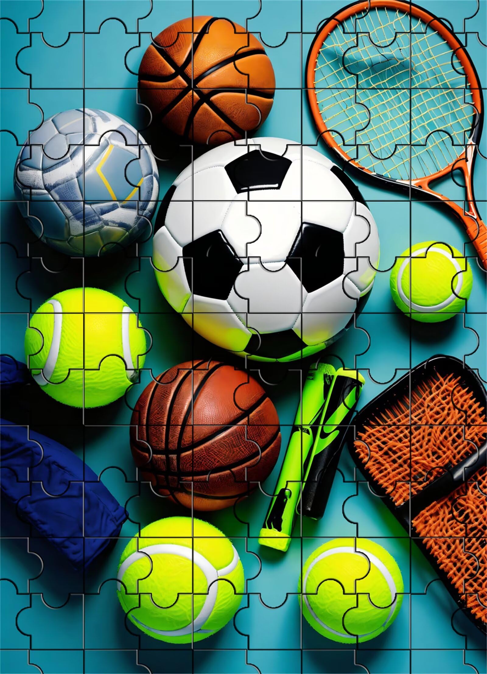 2000 Teile Puzzle Für Erwachsene,Ballsportarten DIY-Puzzle,Kreative Unterhaltung, Spaß, Klassisches Puzzles Familienspiele