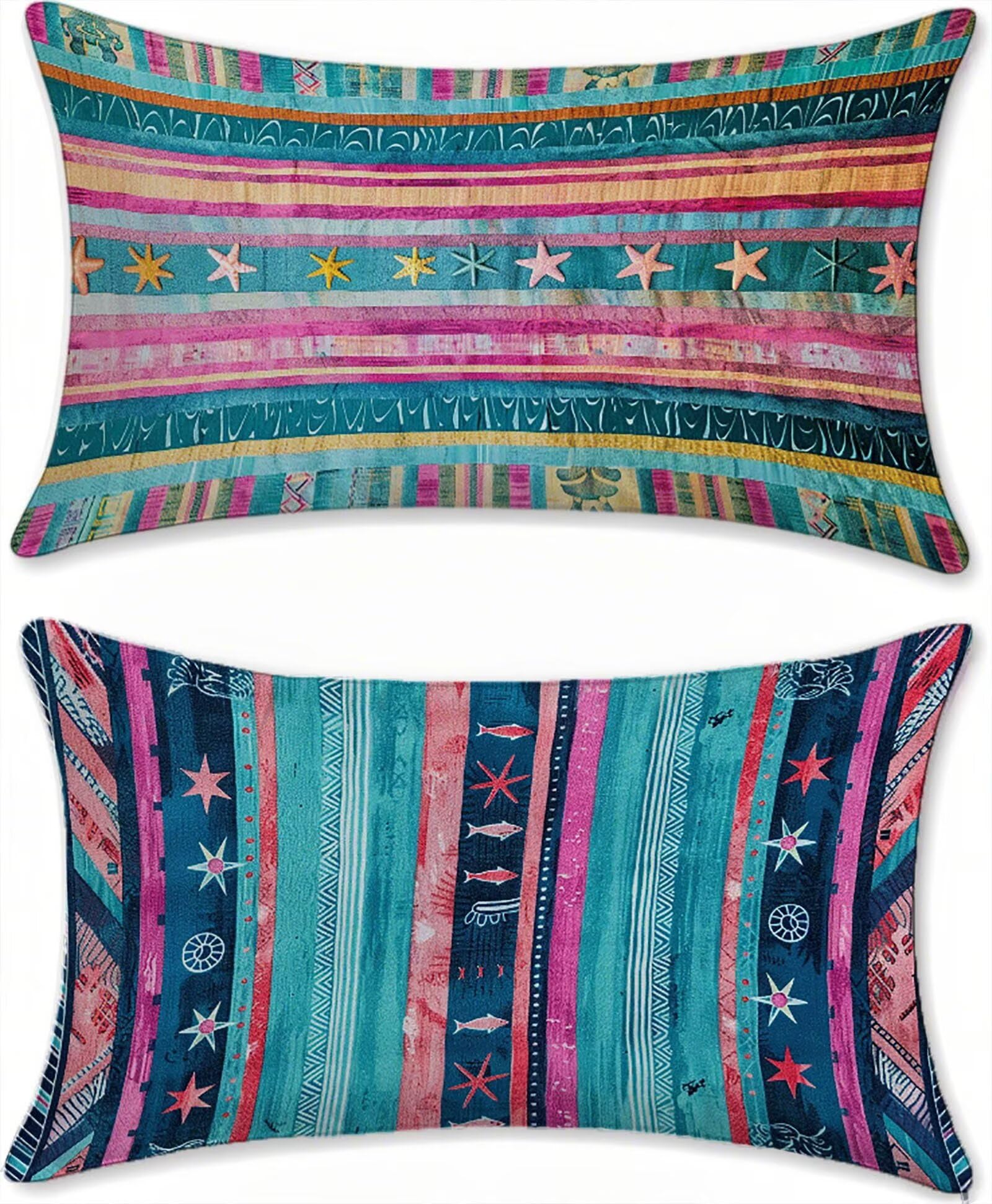 Housse de coussin exterieur impermeable lavable anti tache 40x70