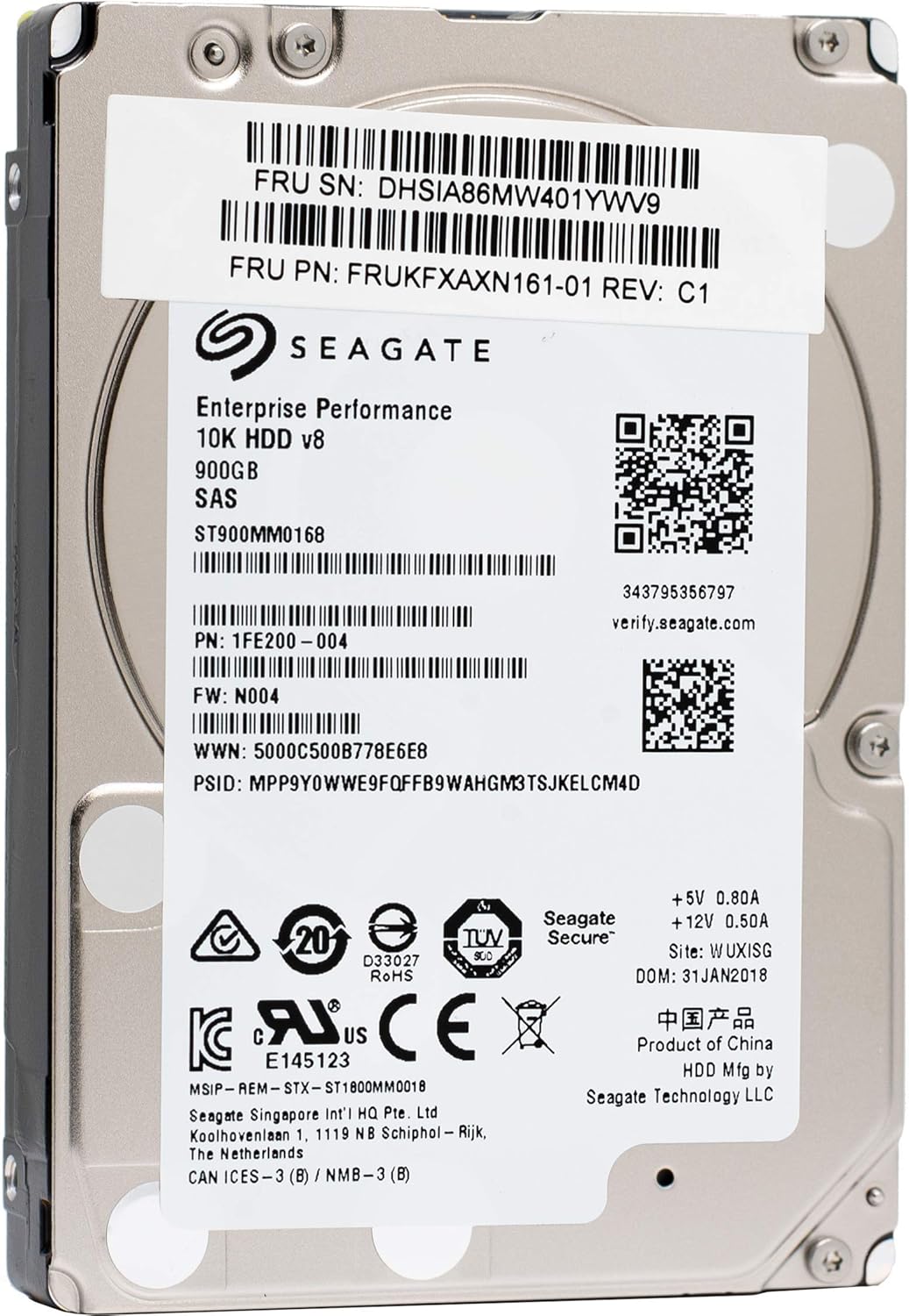 Seagate 900GB 2.5" SAS 12Gbs 10K Model ST900MM0168