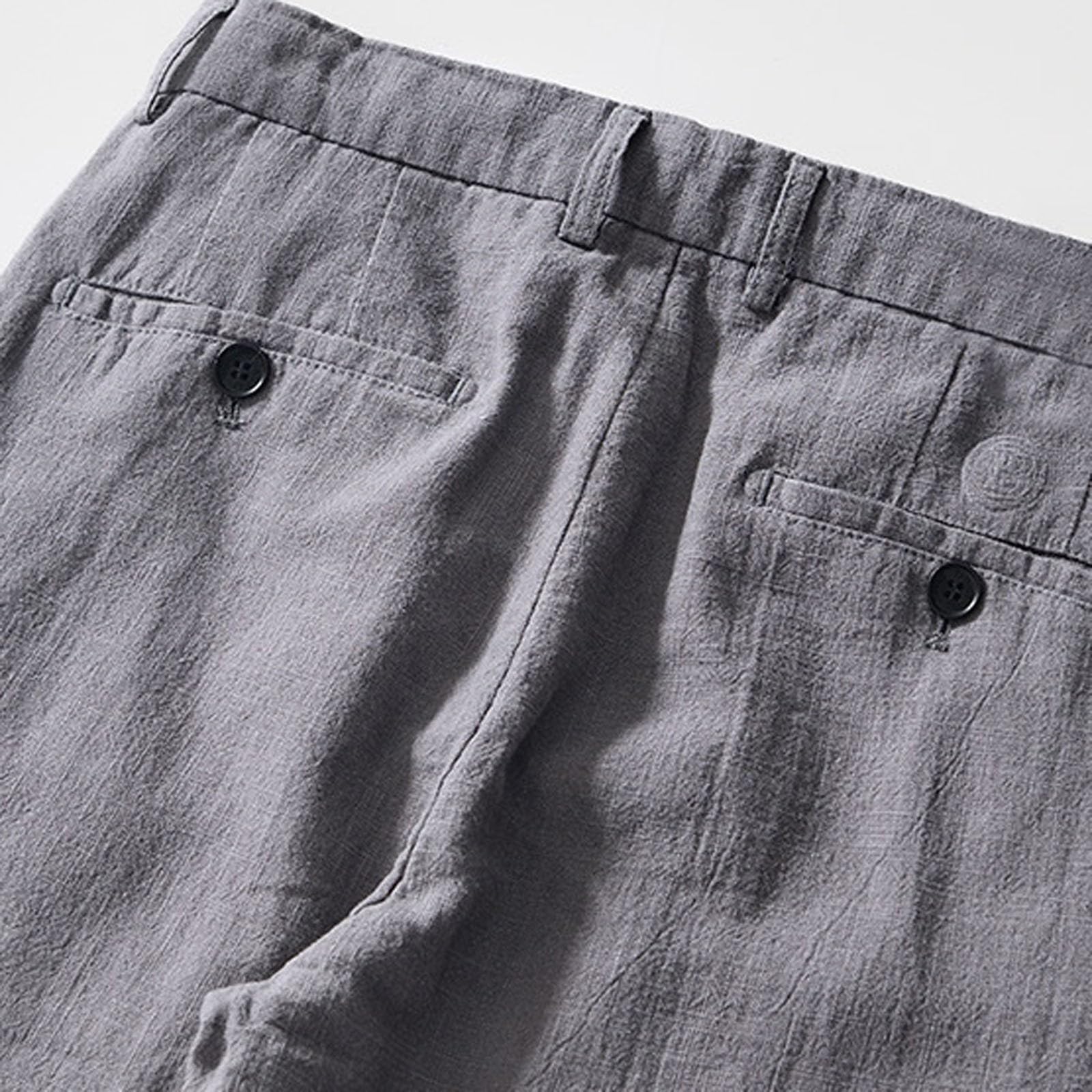 Pantalones De Verano Mujer Deporte, Pantalones Vaqueros Mujer Verano, Casuales Lino Transpirables Corte Relajado Pierna Recta Cintura EláStica CóModos Pantalón Deportivo Pantalon Pirata Pantalon