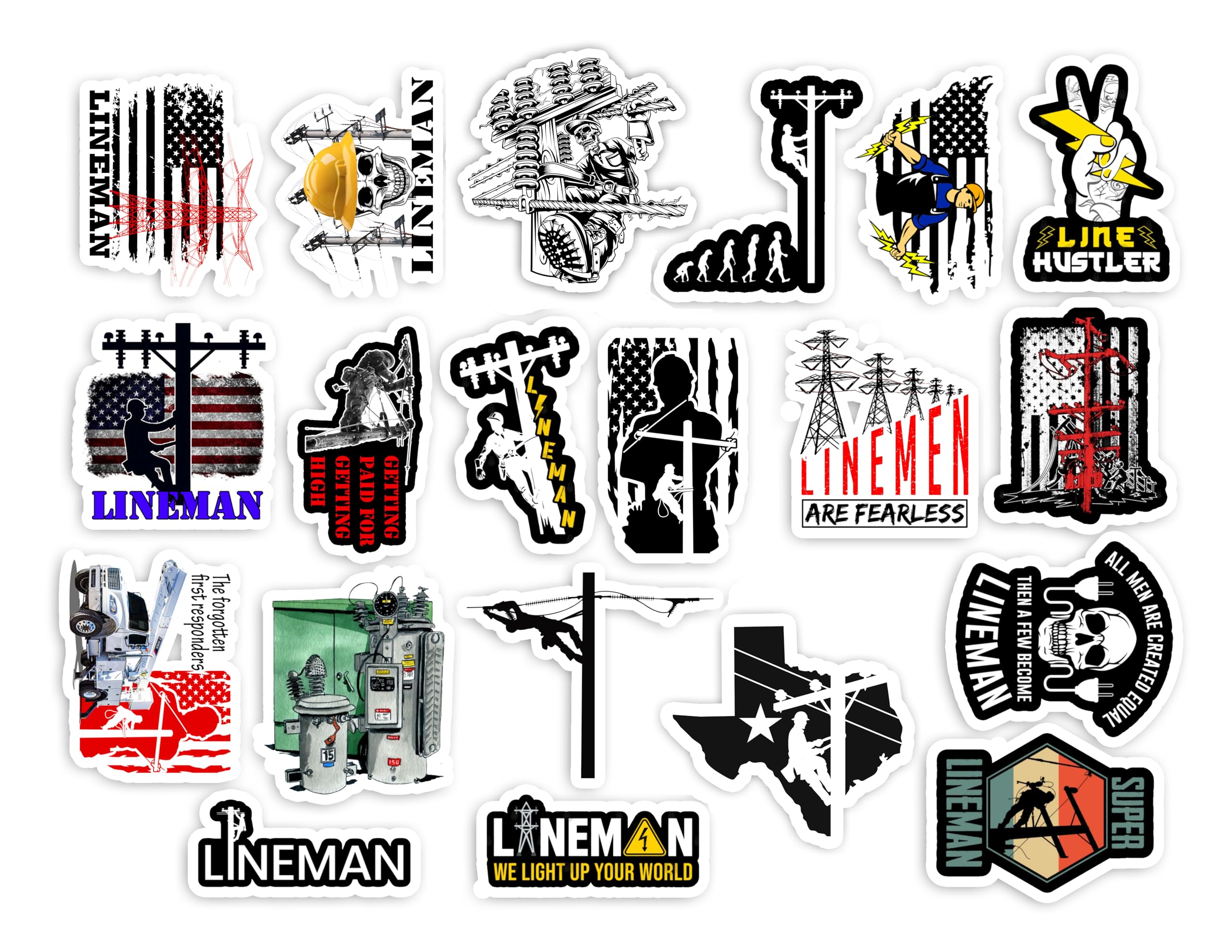Man Sticker At Line Lineman Decals Stickers Texas Lineman Sticker 3.5 Inch Toolbox Decal