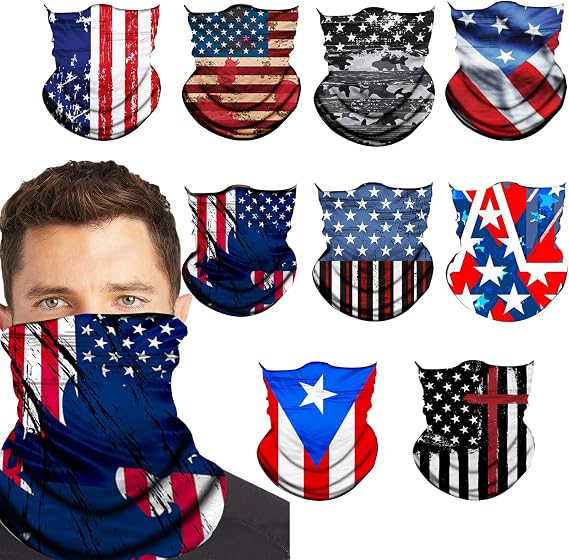 Neck Gaiter Face Cover Gator Mask Bandana Scarf Neck Warmer Balaclava Headband Headwear Head Wrap for Outdoors