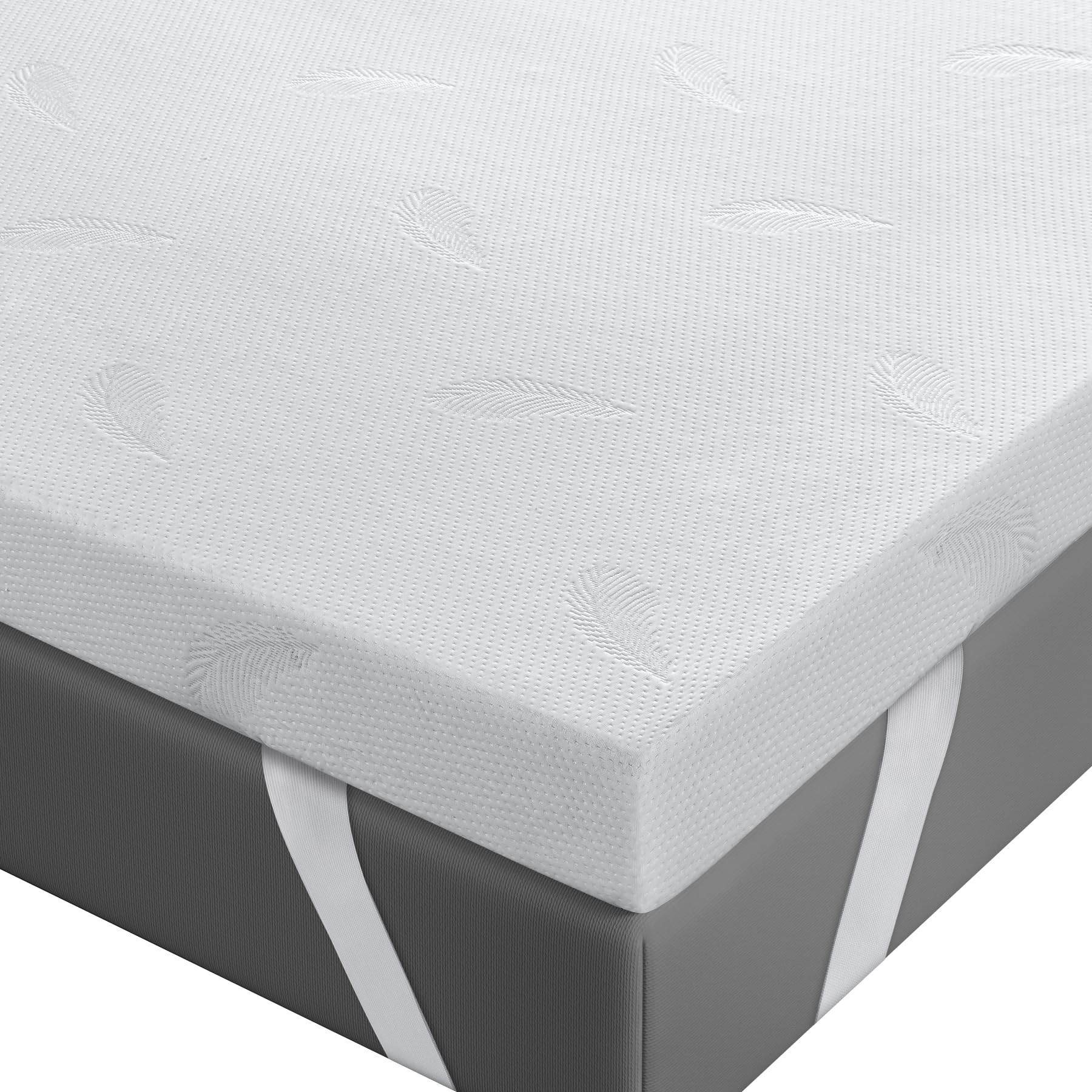 BedStory 8cm Topper Piazza e Mezza in Memory Foam con Profumo di Lavanda, Coprimaterasso con Angoli Elastici, Morbido e Lavabile (120x190x8 cm)