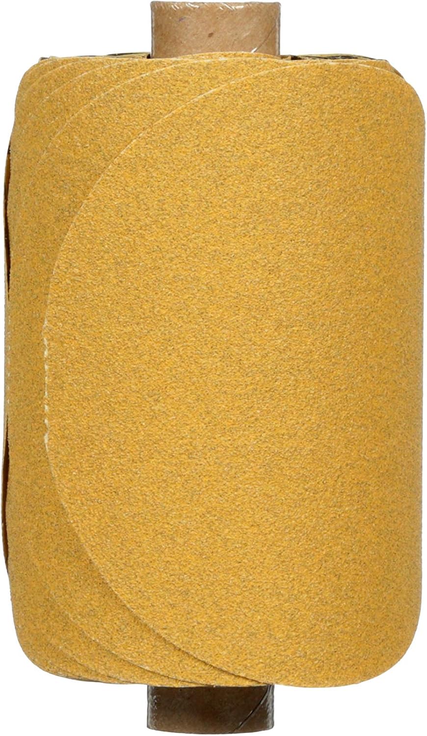 3M Stikit Gold Disc Roll 236U, 01198, 5 in, P80 Grade, 75 Discs Per Roll, Automoitve Abrasives