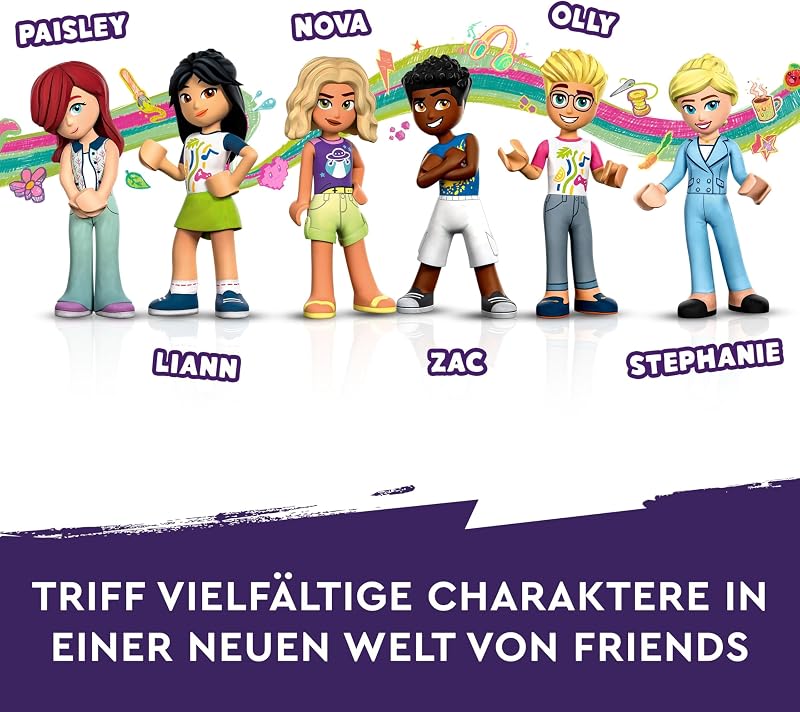 LEGO Friends Heartlake City Közösségi Központ - 5 emeletes kreatív építőjáték 6 minifigurával és kutyával - 9+ éves gyerekeknek - 1513 db -
