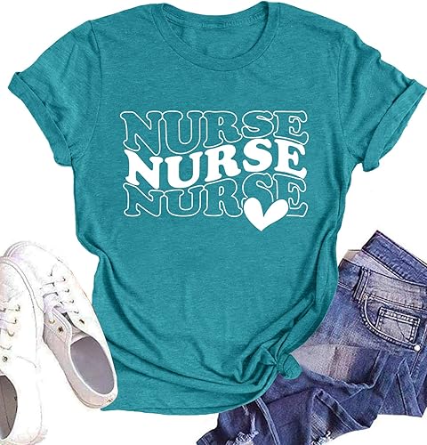 Camisa de enfermería para mujer, camiseta de escuela de enfermería, inspiración, camisetas de regalo para enfermeras, blusas casuales para enfermeras