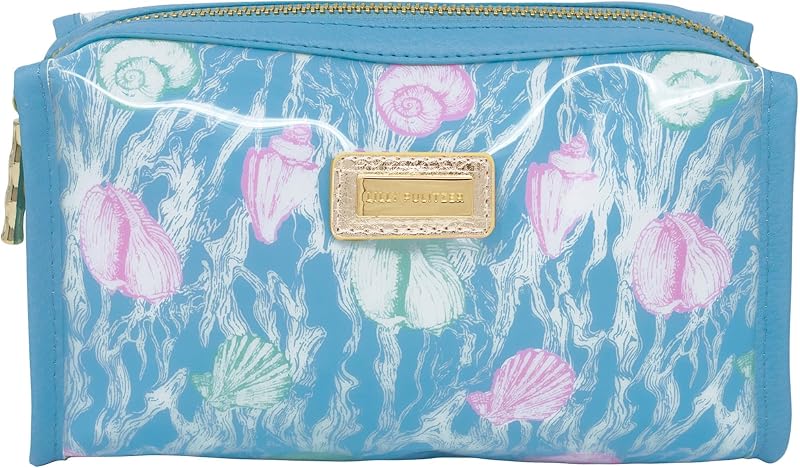 Necessaire de maquiagem Lilly Pulitzer Shelden com zíper