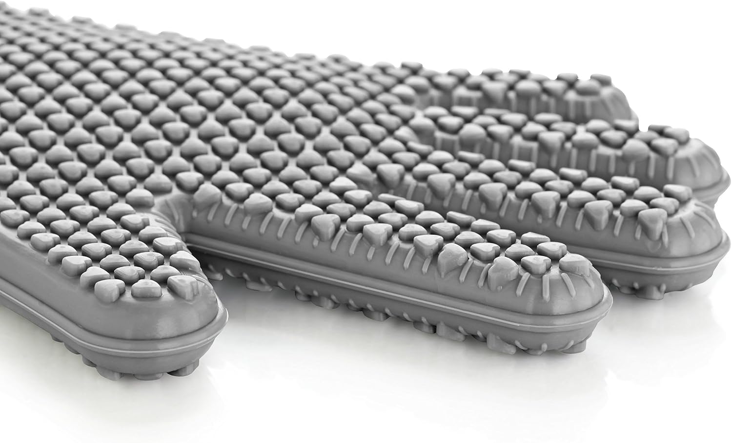 New Star Foodservice 32413 Commercial Grade Silicone Oven Mitts, Grey, Set of 2