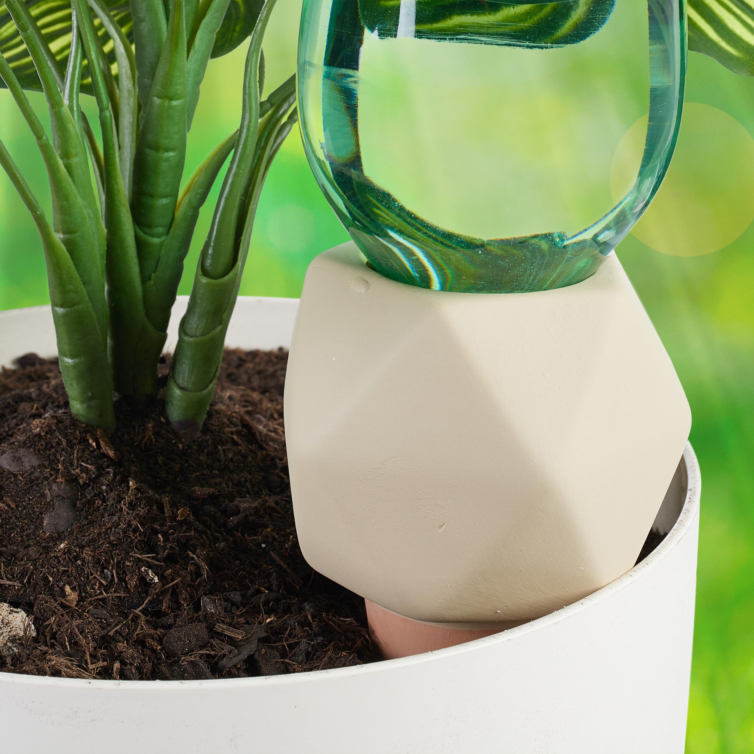 Relaxdays Lot De 4 Cônes D'Arrosage En Terre Cuite - 100 Ml - Arrosage Automatique Pour Plantes D'Intérieur Et Extérieur