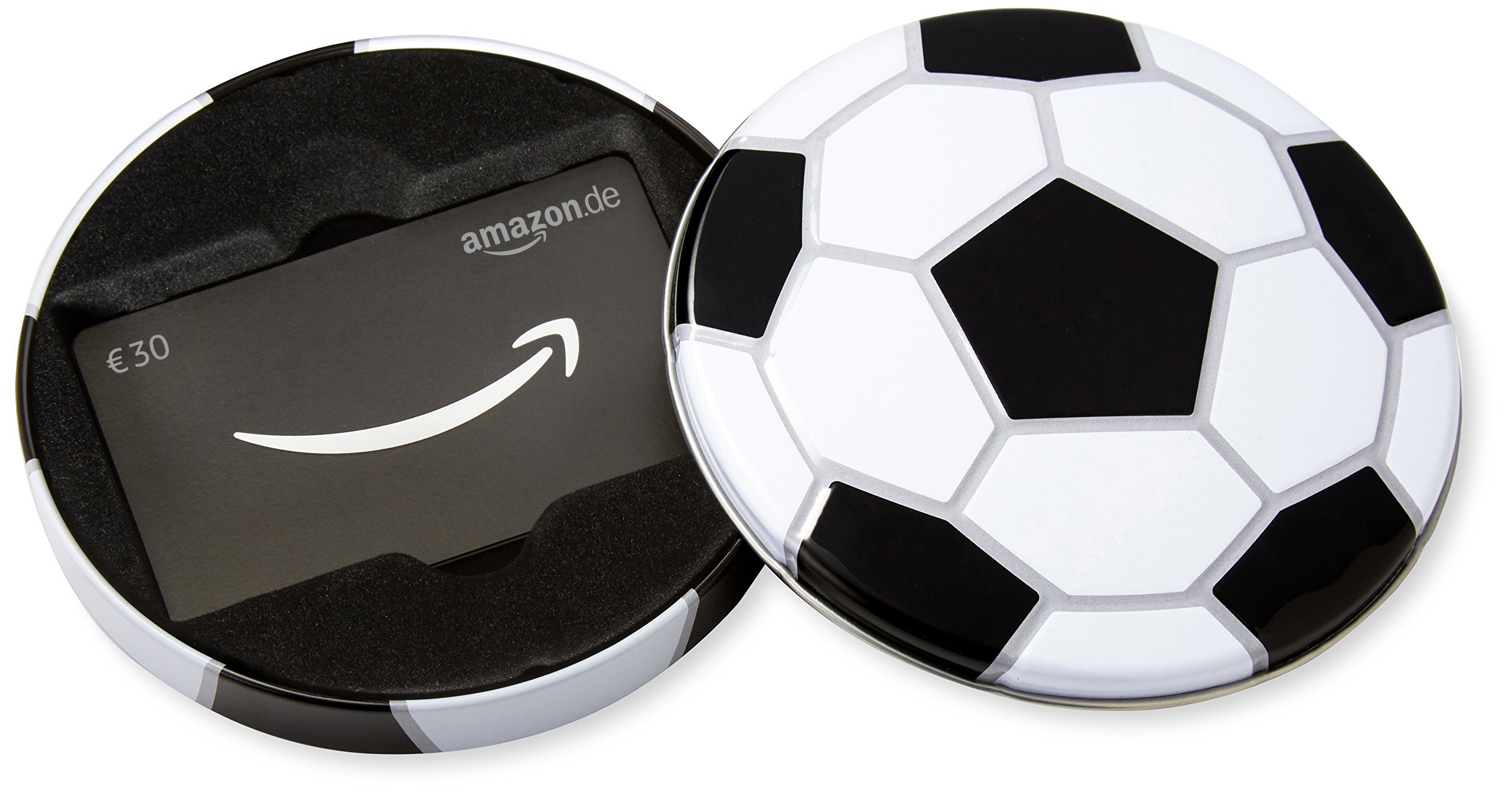 Amazon.de Geschenkkarte in Geschenkbox - 30 EUR (Fussball)
