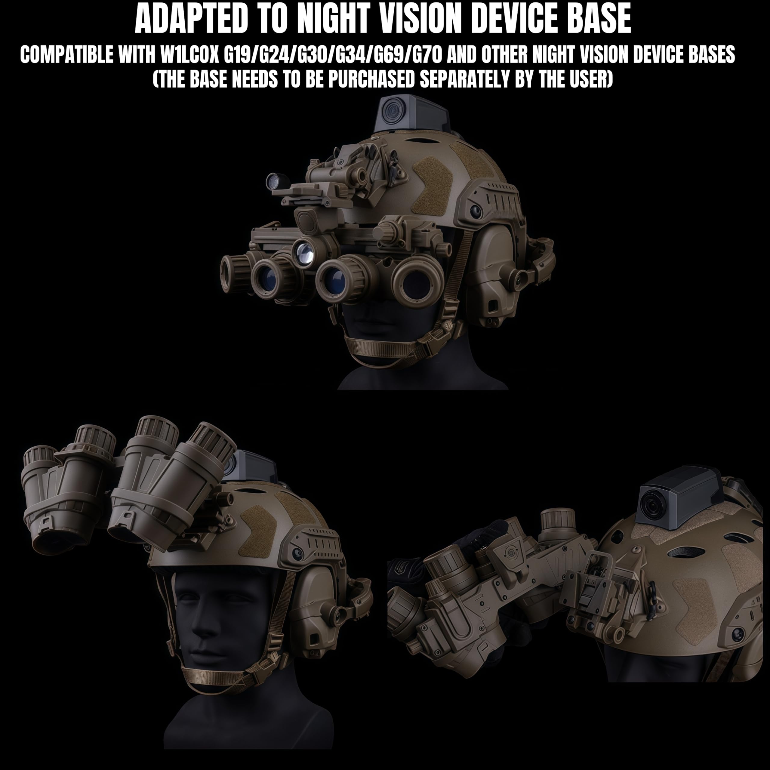 Casque Tactique G.PNVG18, Lunettes de Vision Nocturne, modèle avec boîtier de Batterie, modèle factice CS N.VG, Accessoires pour Casque de Chasse Rapide