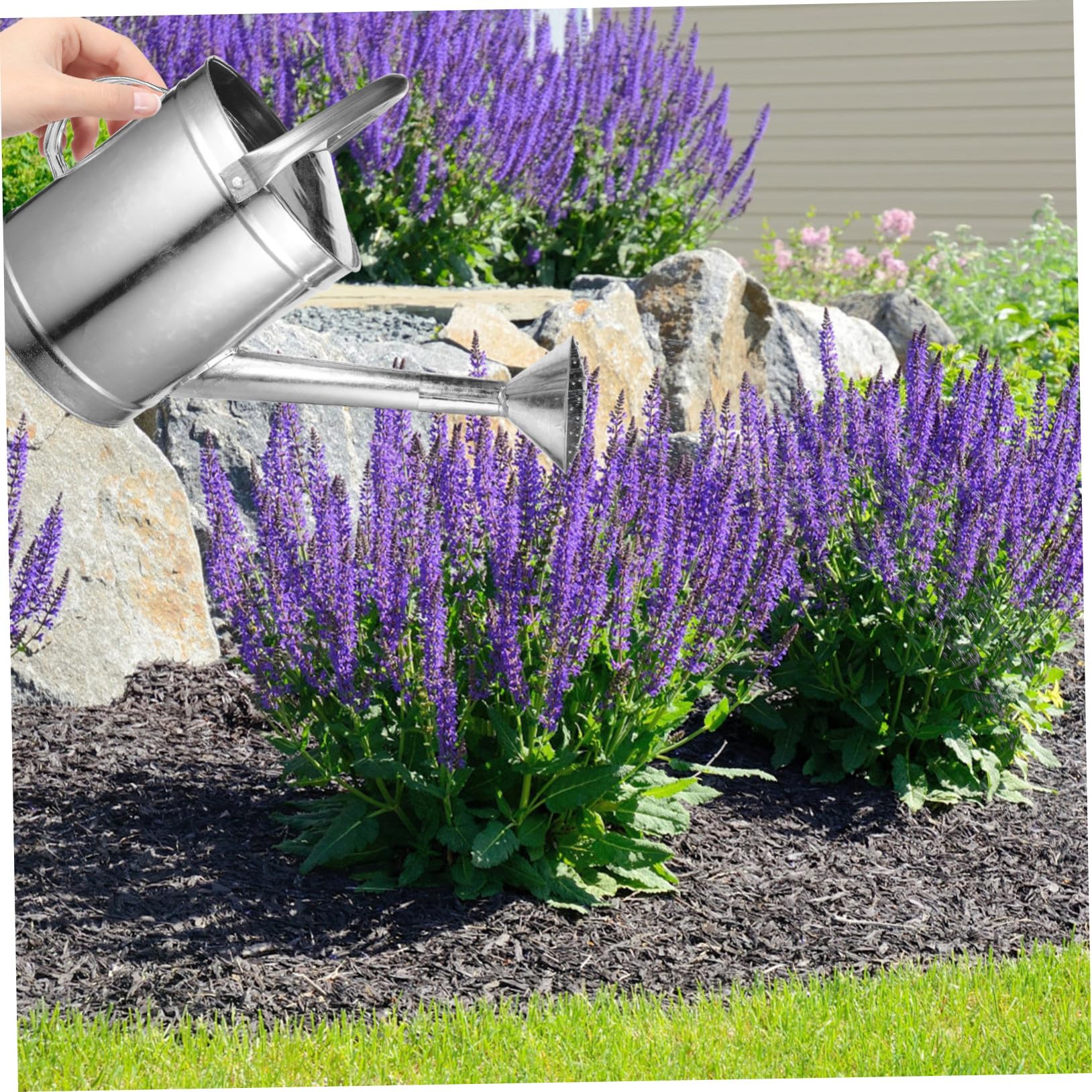 YARNOW Annaffiatoio in Ferro Beccuccio Lungo Irrigatore Da Giardino Per Piante Da Interno Ed Esterno Annaffiatoio Pratico e Resistente