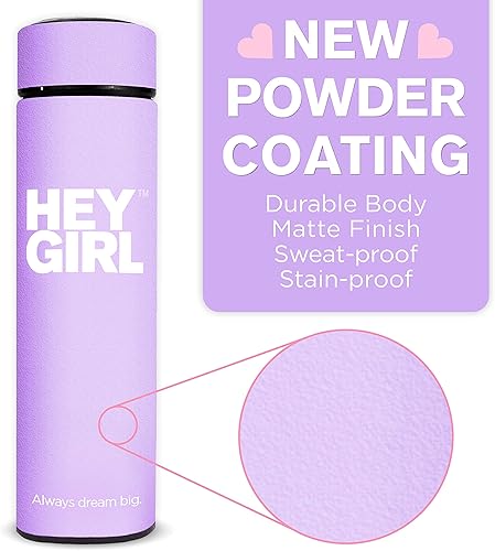 Miniatura 4 de Hey Girl Tea Botella infusora de 15.2fl oz, botella de agua de acero inoxidable aislada, vaso de té térmico con difusor de té, taza de viaje