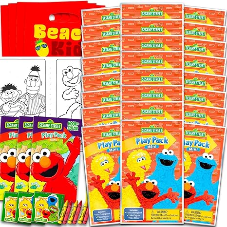 Sesame Street Mini Party Favors Set for Kids Bundle with
