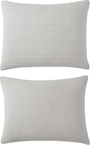 Miniatura 4 de Kenneth Cole - Juego de edredón King, ropa de cama suave con textura de gofre con fundas a juego, acogedora decoración del hogar con relleno elevado