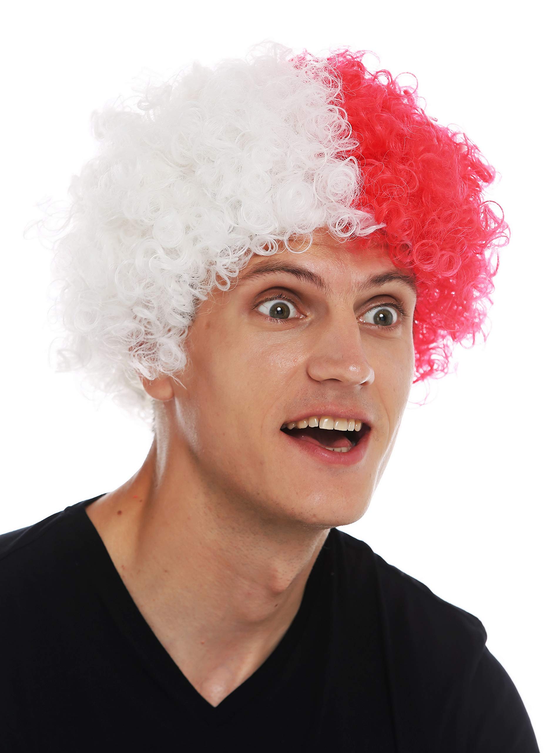 Peluca Afro Tricolor WIG ME UP - Disfraz Francia Mundial O Carnaval